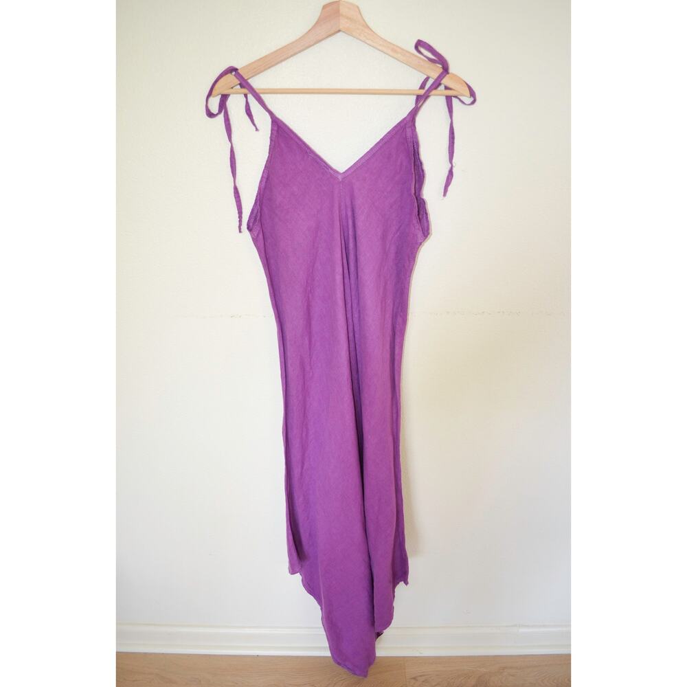 Puro Lino Purple Amethyst Jumpsuit Baggy - Picture 8 of 8